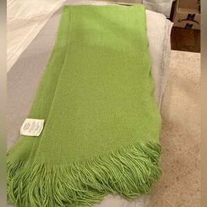 Harper Bright Green Throw Blanket